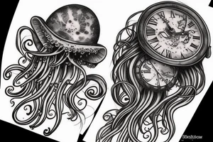 steampunk jellyfish tattoo idea