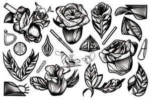 hand holding margarita tattoo idea