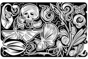 hand holding margarita tattoo idea