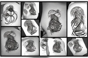 steampunk jellyfish tattoo idea