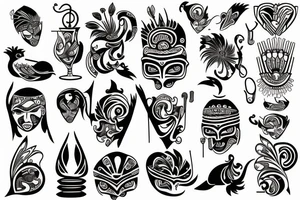 cocktail tattoo idea