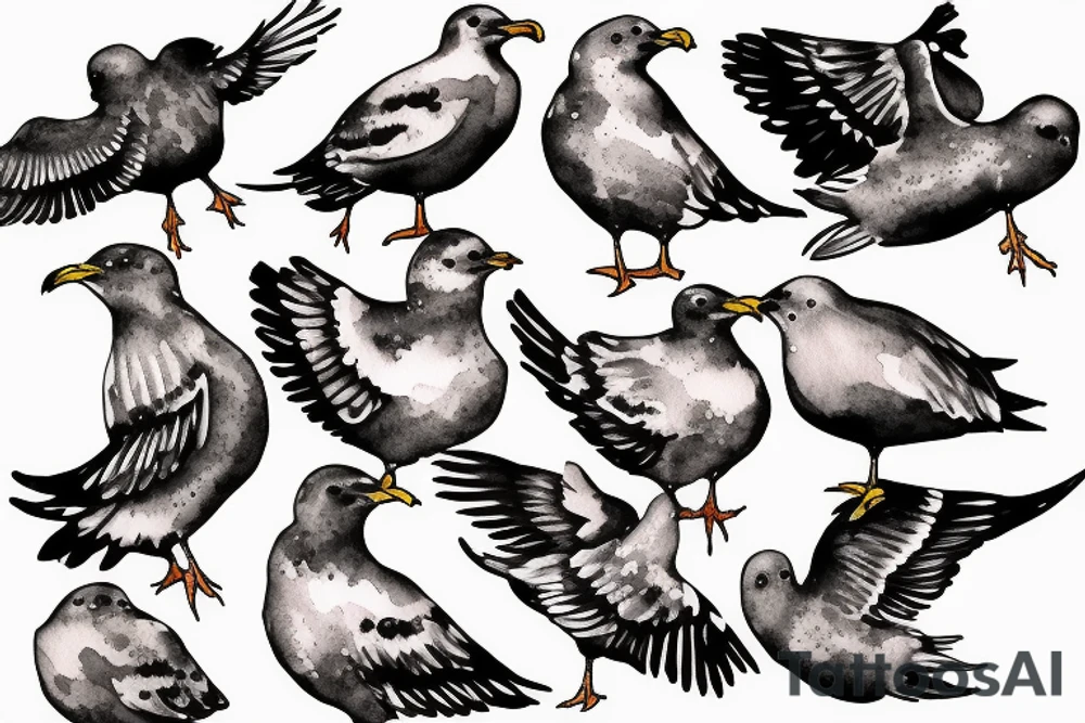 seagull tattoo idea