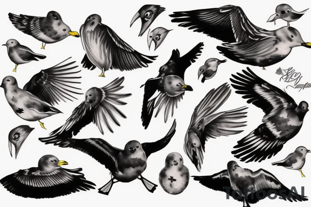 seagull tattoo idea