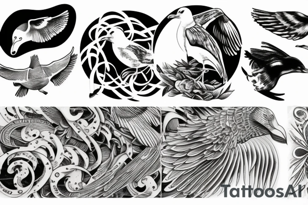 seagull tattoo idea