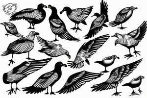 seagull tattoo idea