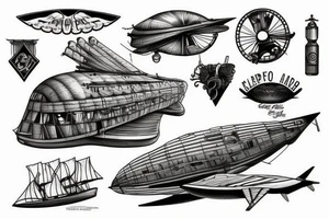 Airship tattoo idea