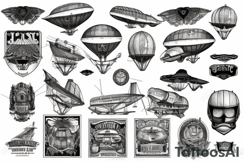 Airship tattoo idea