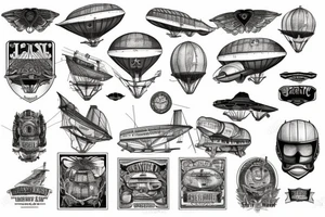 Airship tattoo idea