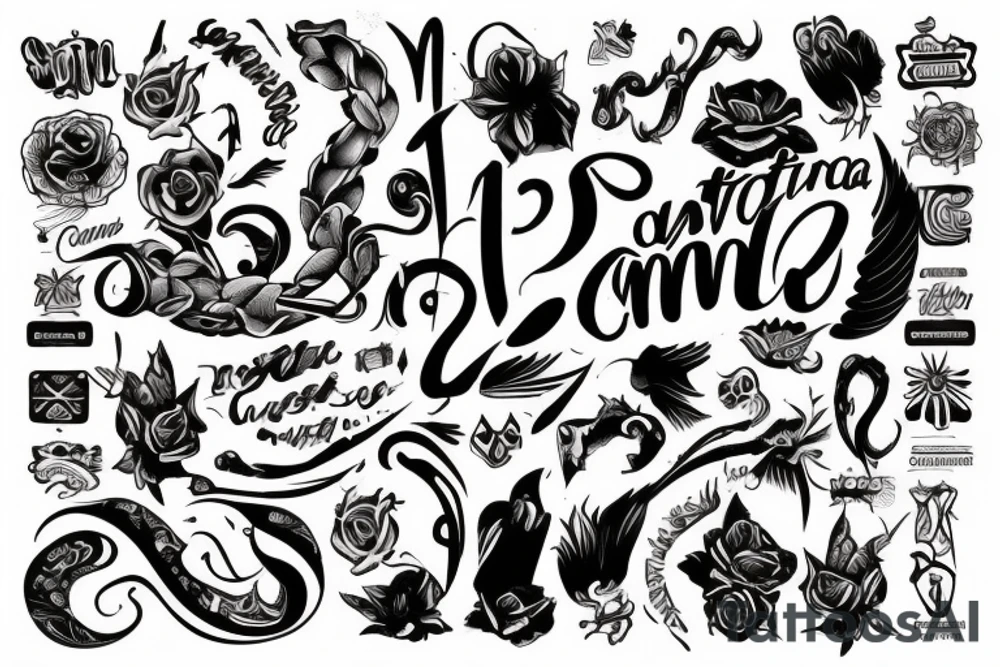 diseño de una portada, tamaño carta tattoo idea