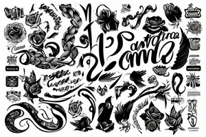 diseño de una portada, tamaño carta tattoo idea