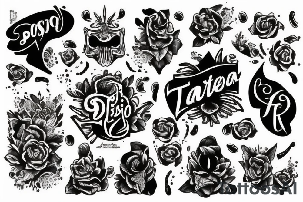 diseño de una portada, tamaño carta tattoo idea