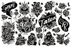 diseño de una portada, tamaño carta tattoo idea
