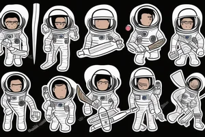 Spacemen playing cricket tattoo idea