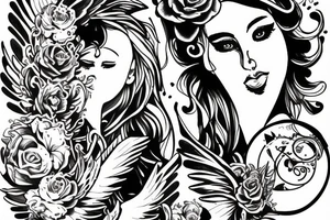 angel children tattoo idea