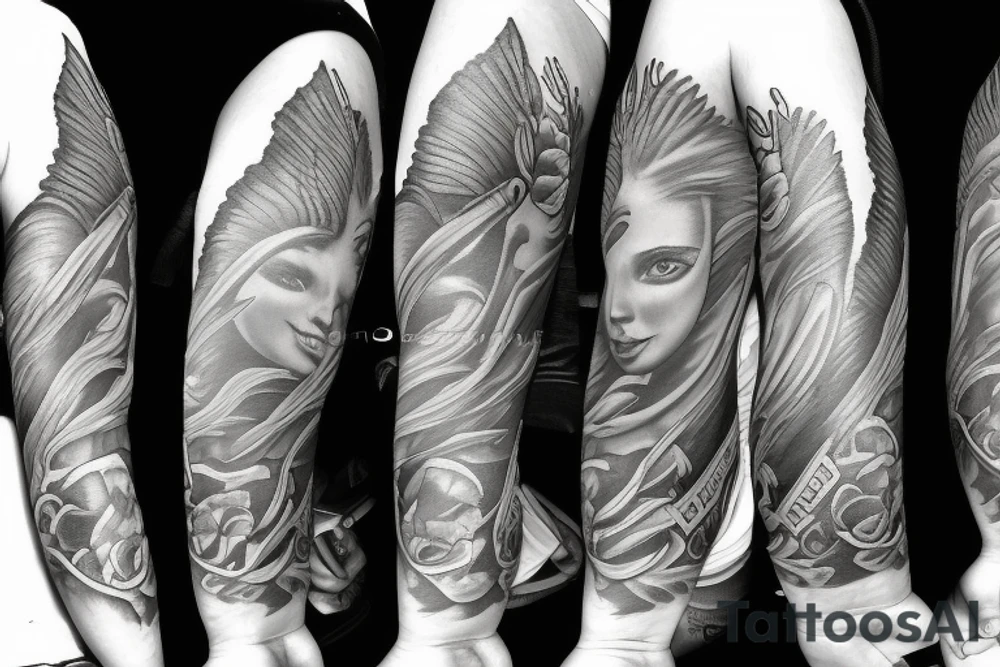 angel children tattoo idea