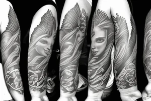 angel children tattoo idea