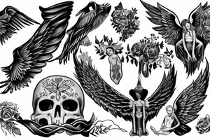 angel children tattoo idea