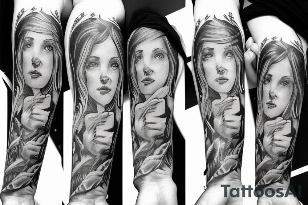 angel children tattoo idea