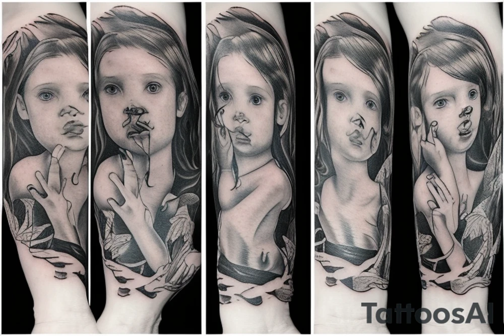angel children tattoo idea