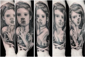 angel children tattoo idea