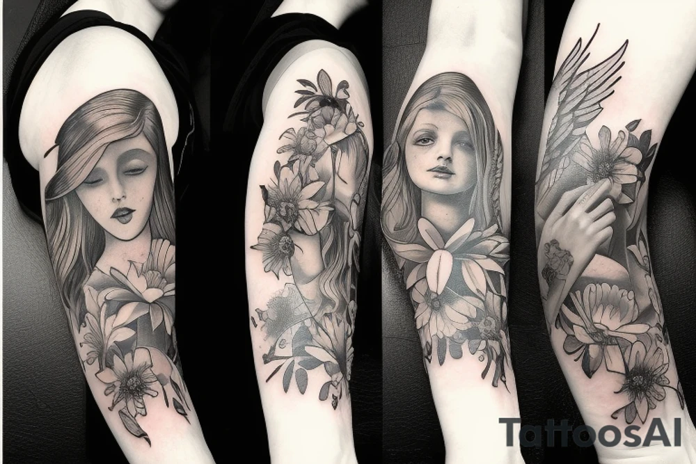 angel children tattoo idea