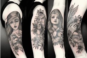 angel children tattoo idea