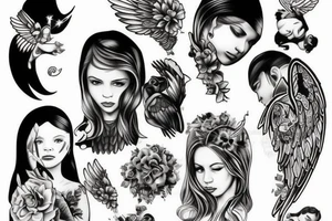angel children tattoo idea
