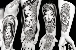 angel children tattoo idea