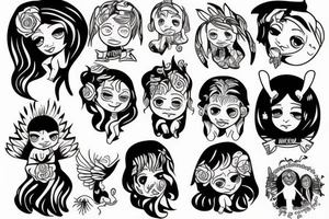 angel children tattoo idea