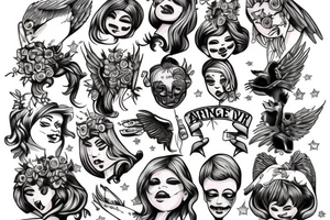 angel children tattoo idea