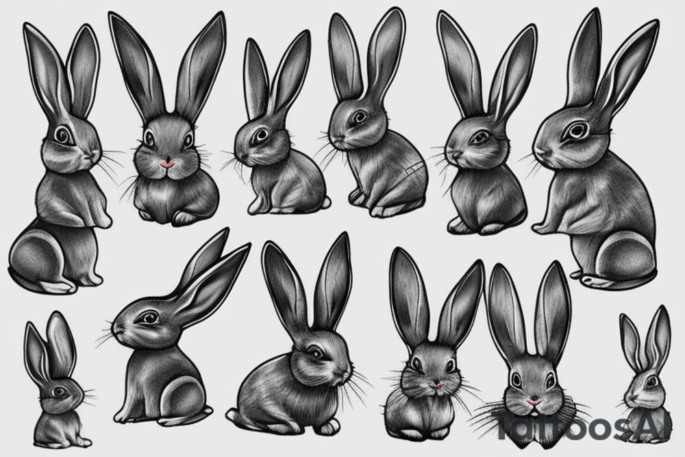 Bunny tattoo idea