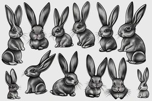 Bunny tattoo idea