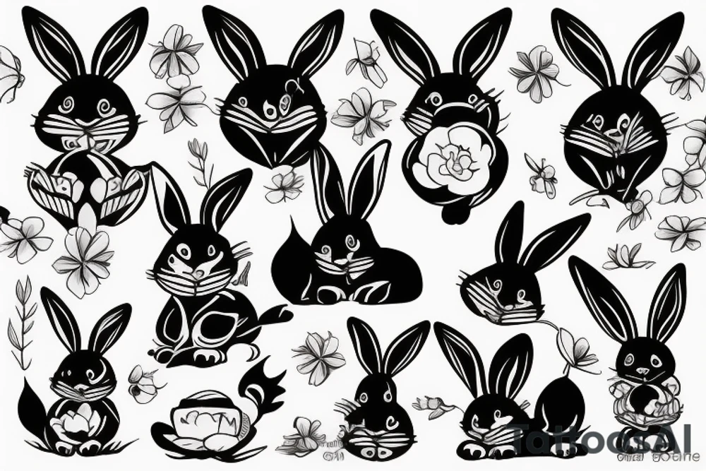 Bunny tattoo idea