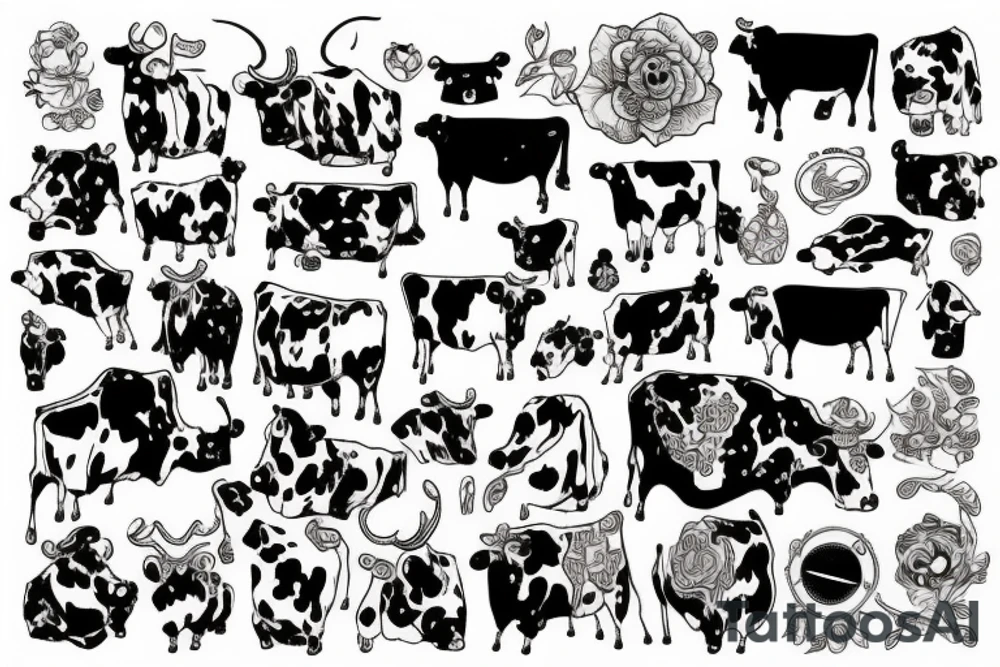 cow tattoo idea