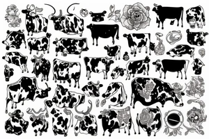 cow tattoo idea