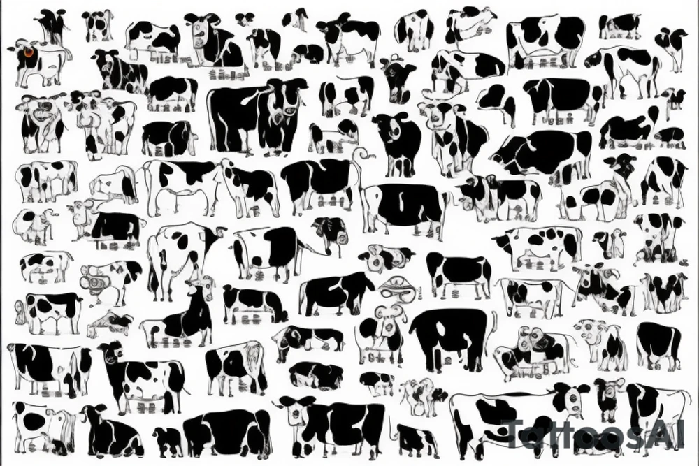 cow tattoo idea