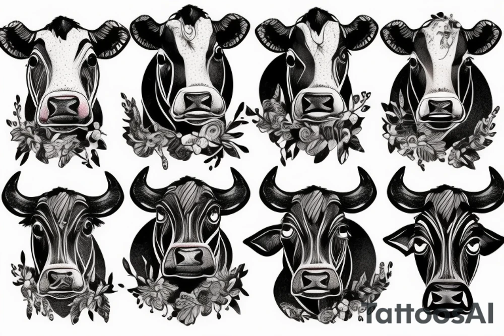 cow tattoo idea