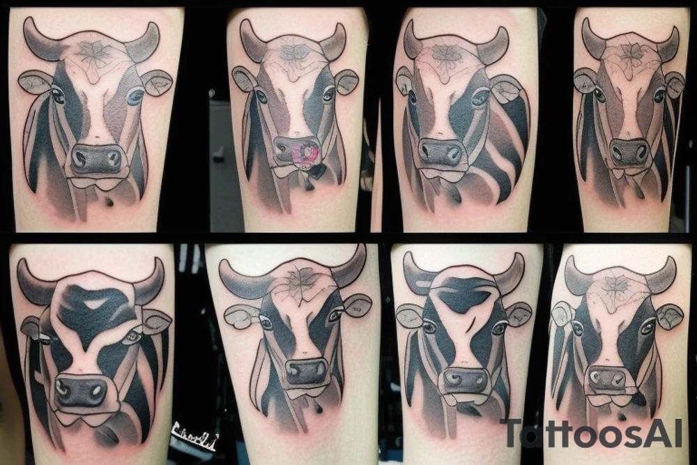 cow tattoo idea