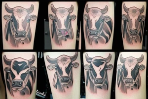 cow tattoo idea