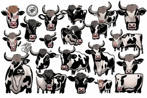 cow tattoo idea