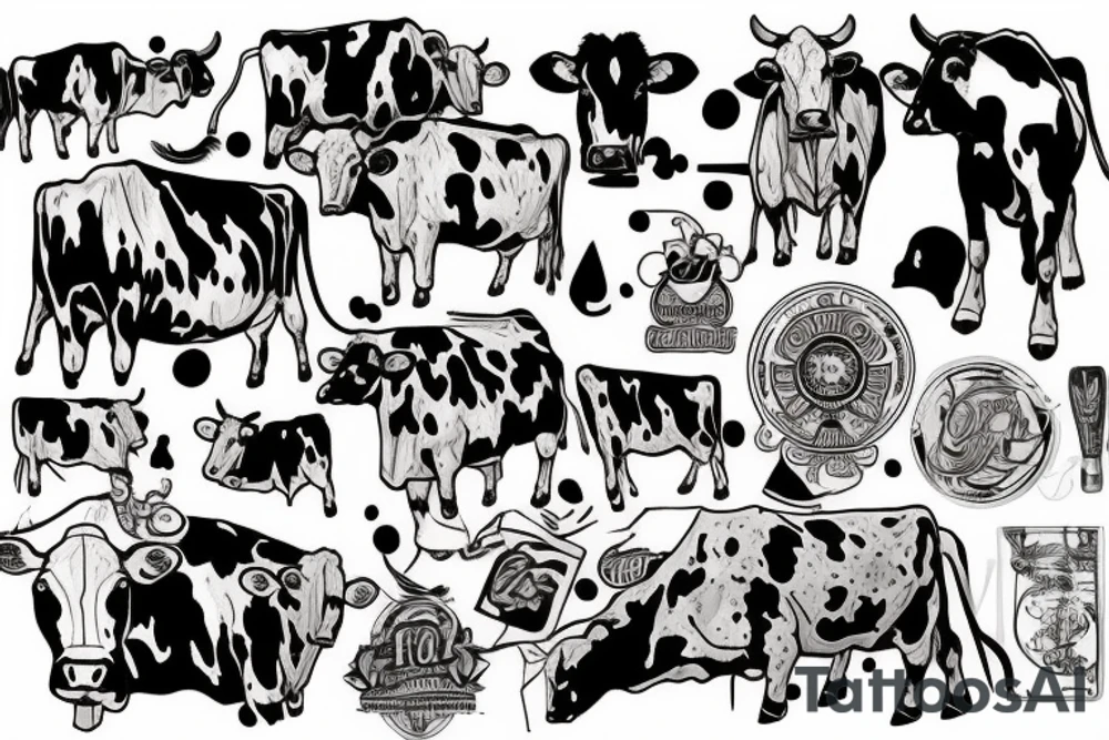 cow tattoo idea
