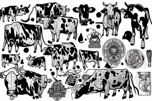 cow tattoo idea