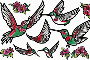 Hummingbird tattoo idea