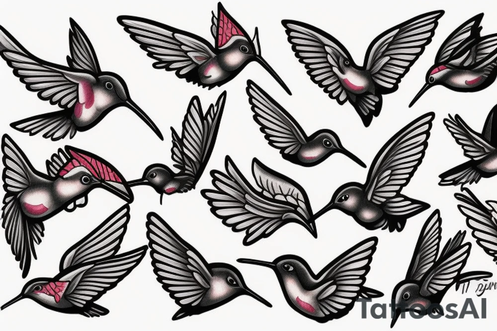 Hummingbird tattoo idea