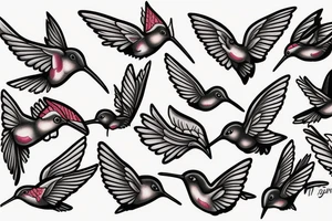 Hummingbird tattoo idea