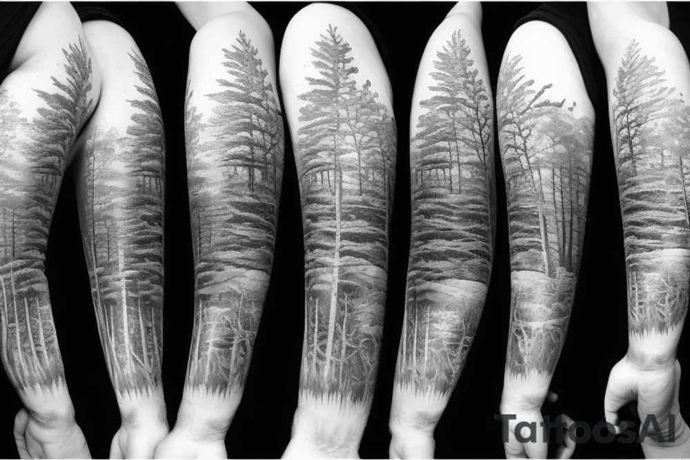 Upstate New York, Adirondacks, trees, New York city tattoo idea