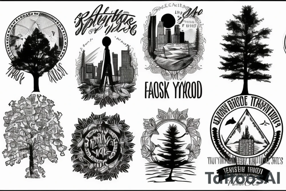 Upstate New York, Adirondacks, trees, New York city tattoo idea