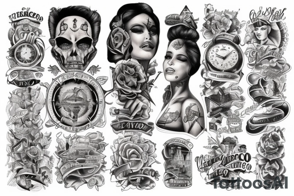 San Francisco and New York tattoo idea