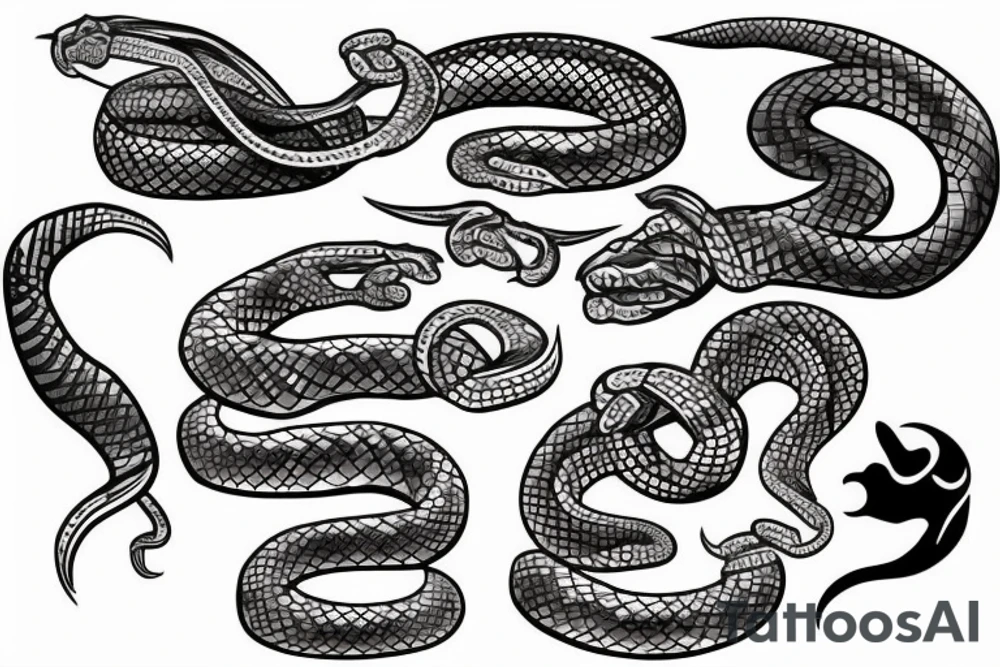 Snake wrap tattoo idea