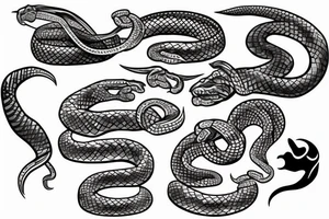 Snake wrap tattoo idea